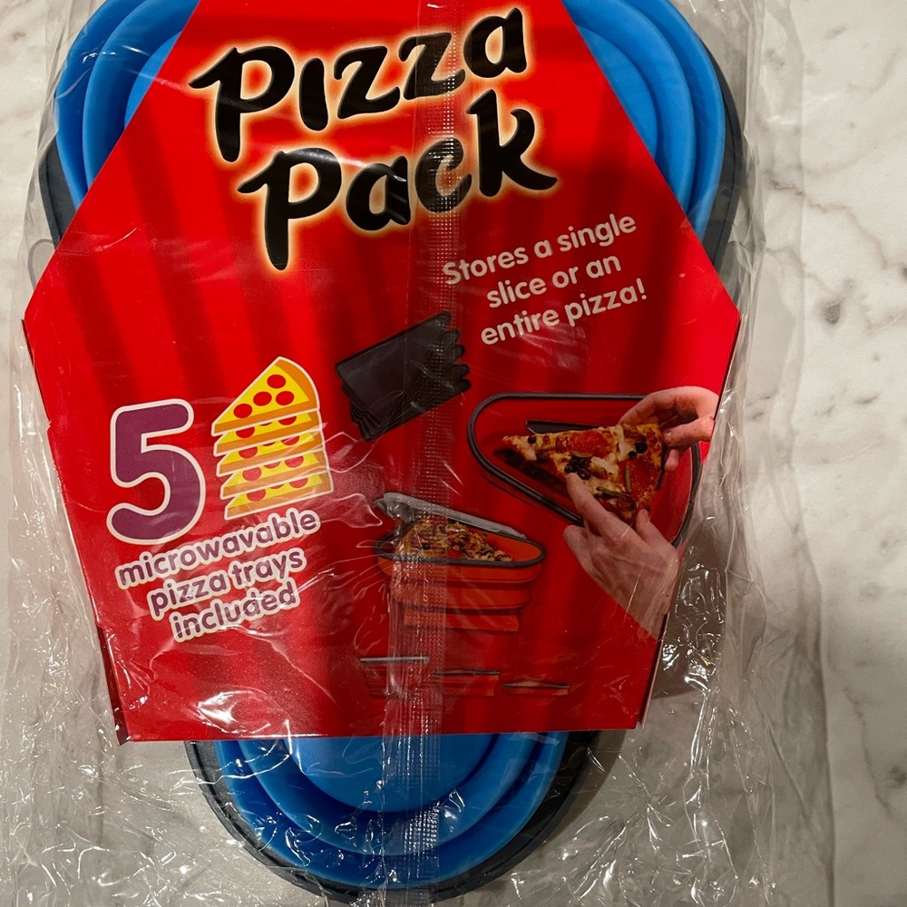 Pizza Pack Storage Container in Blue